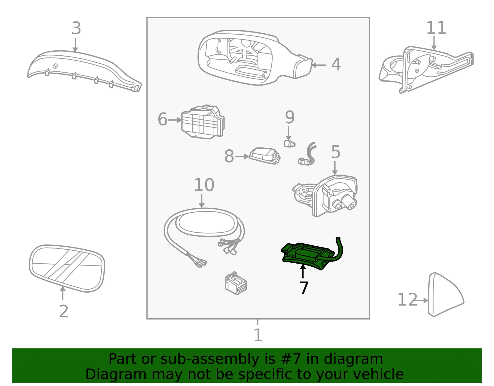 Temp Sensor - Passenger Side (RH) - Volvo (30634728) - view 3