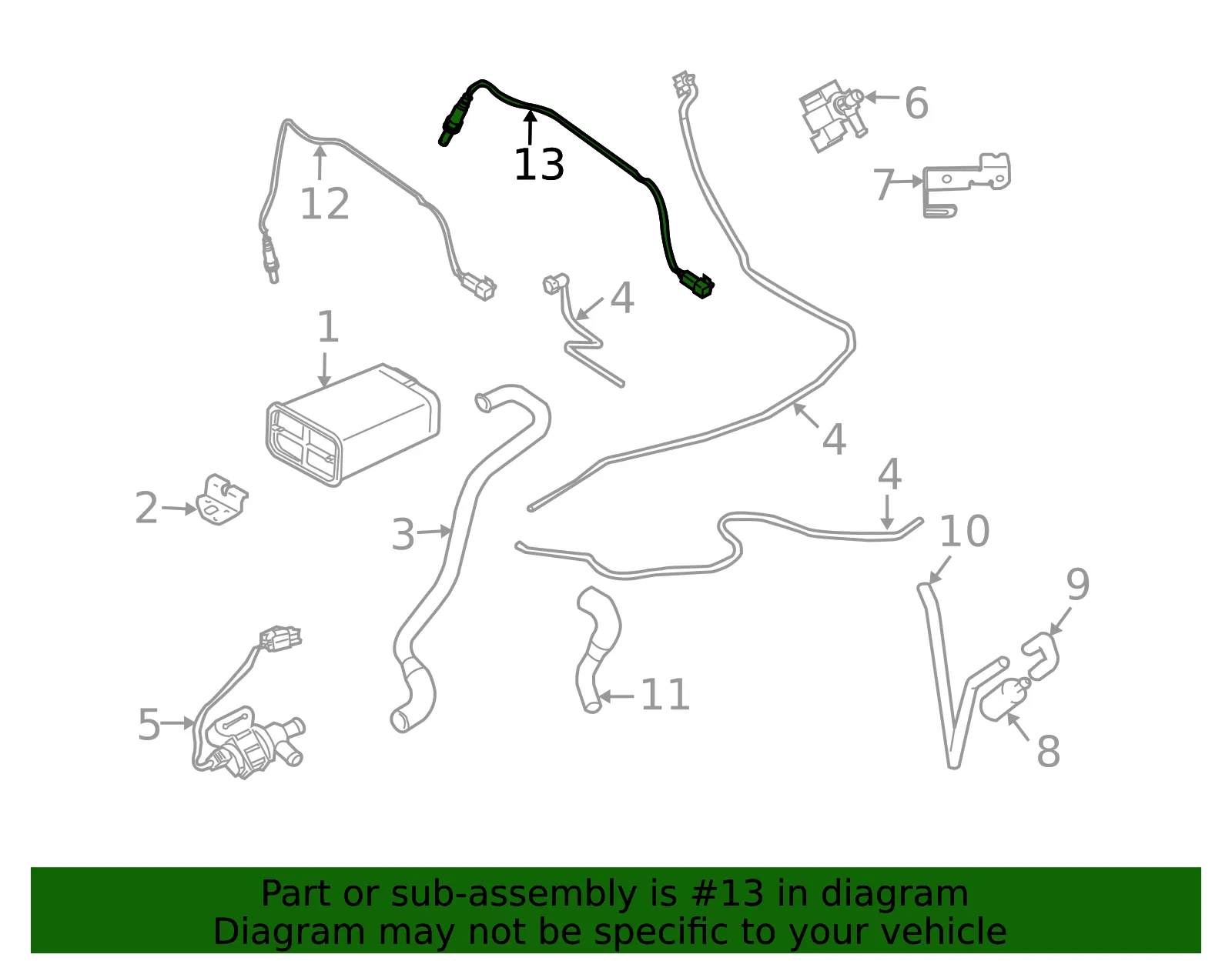 Oxygen Sensor - Volvo (30637837) - view 3