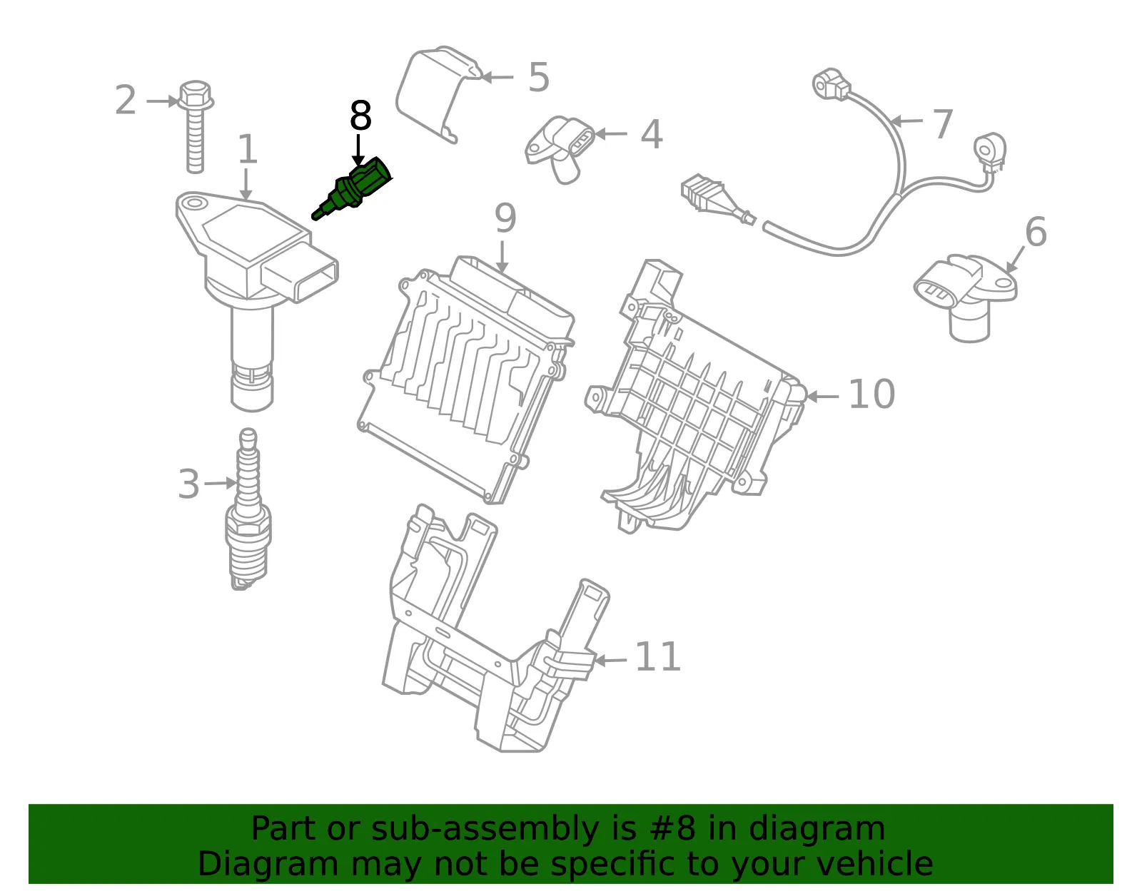 Sensor - Volvo (30646713) - view 2