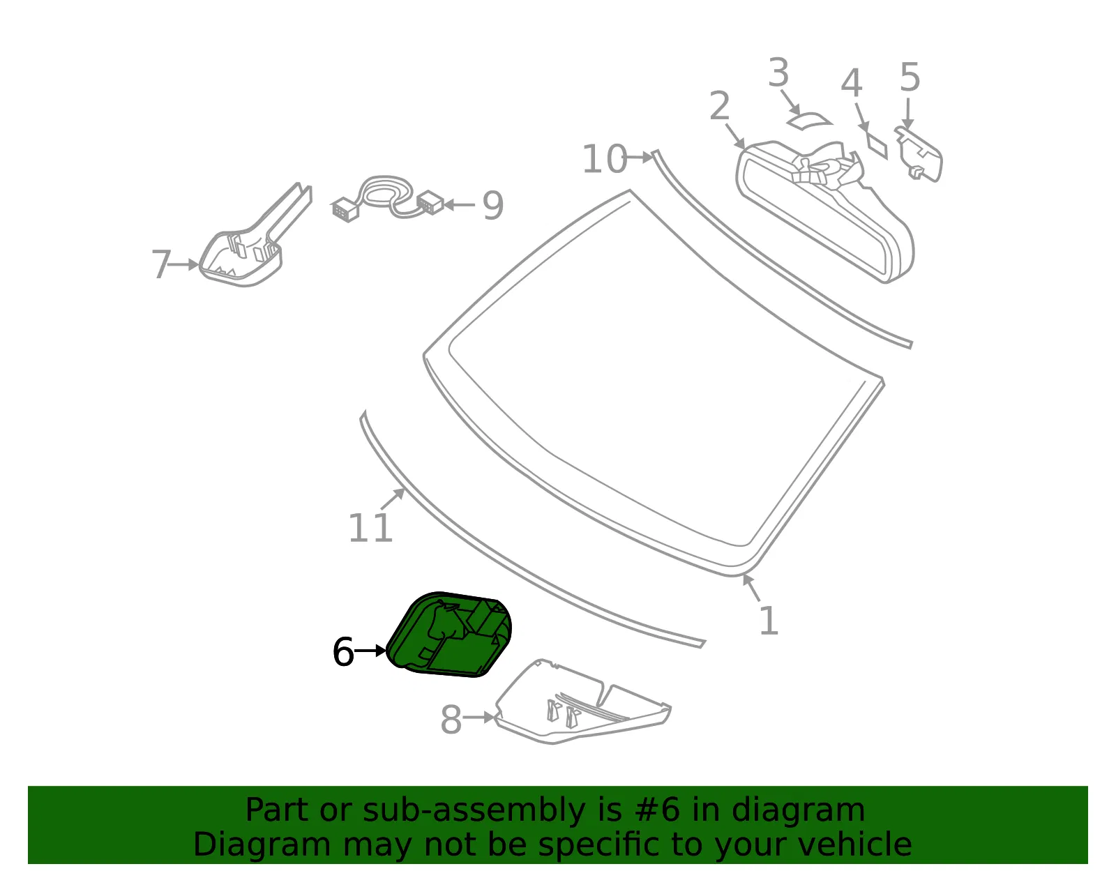 Rain Sensor - Volvo (30649885) - view 3