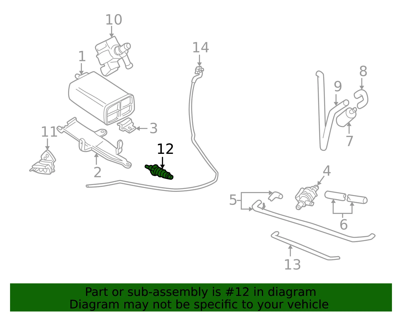 Oxygen Sensor - Volvo (30650090) - view 2