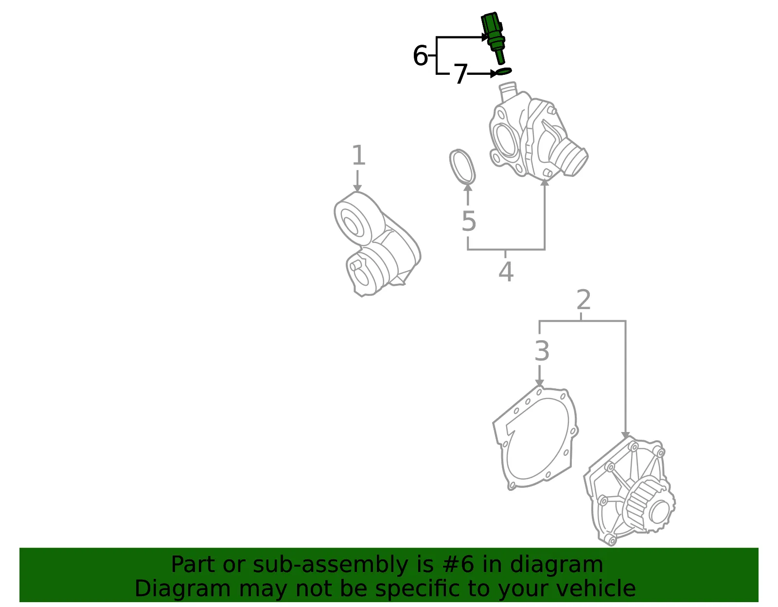 Engine Coolant Temperature Sensor - Volvo (30650752) - view 3