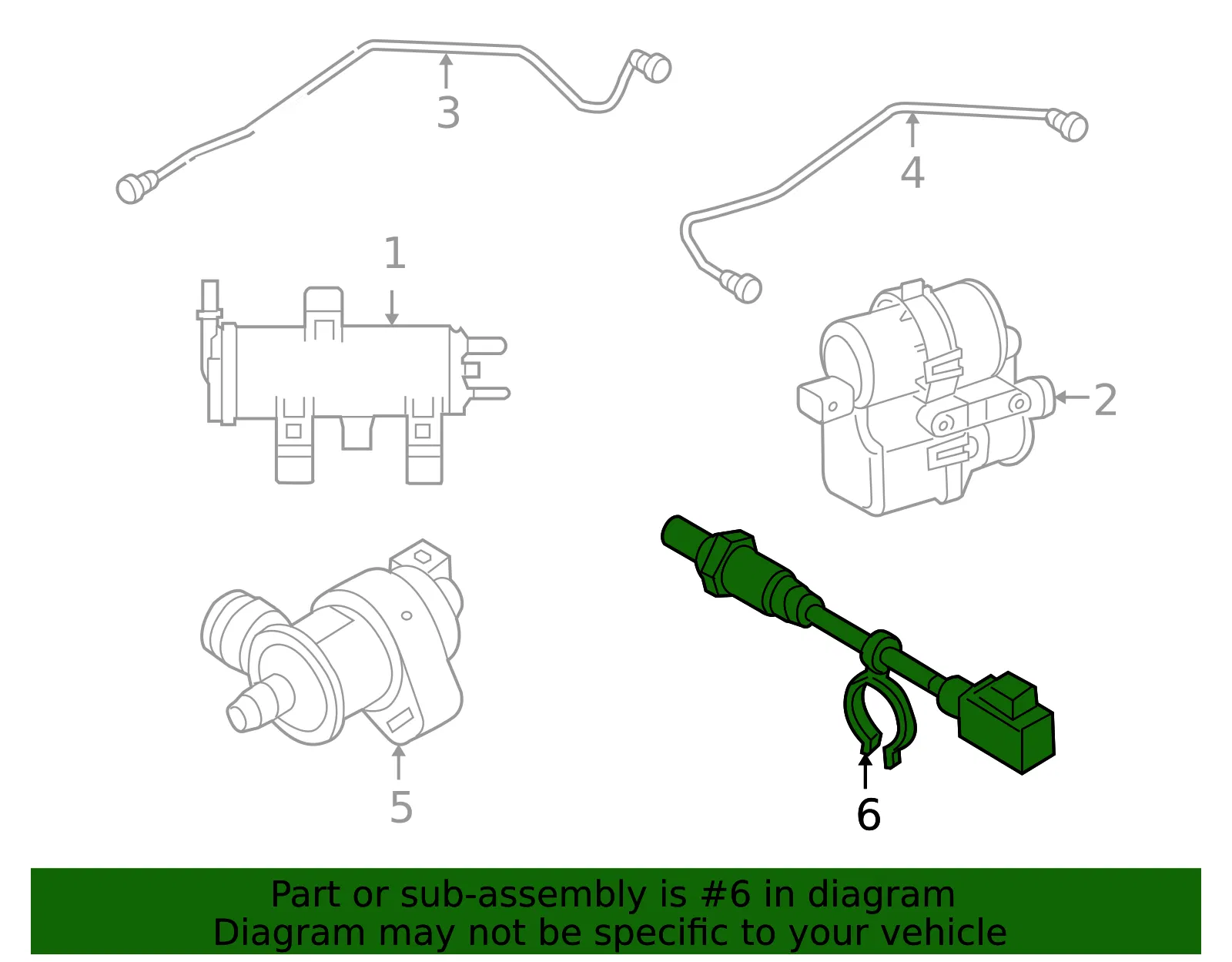 Oxygen Sensor - Volvo (30651722) - view 3