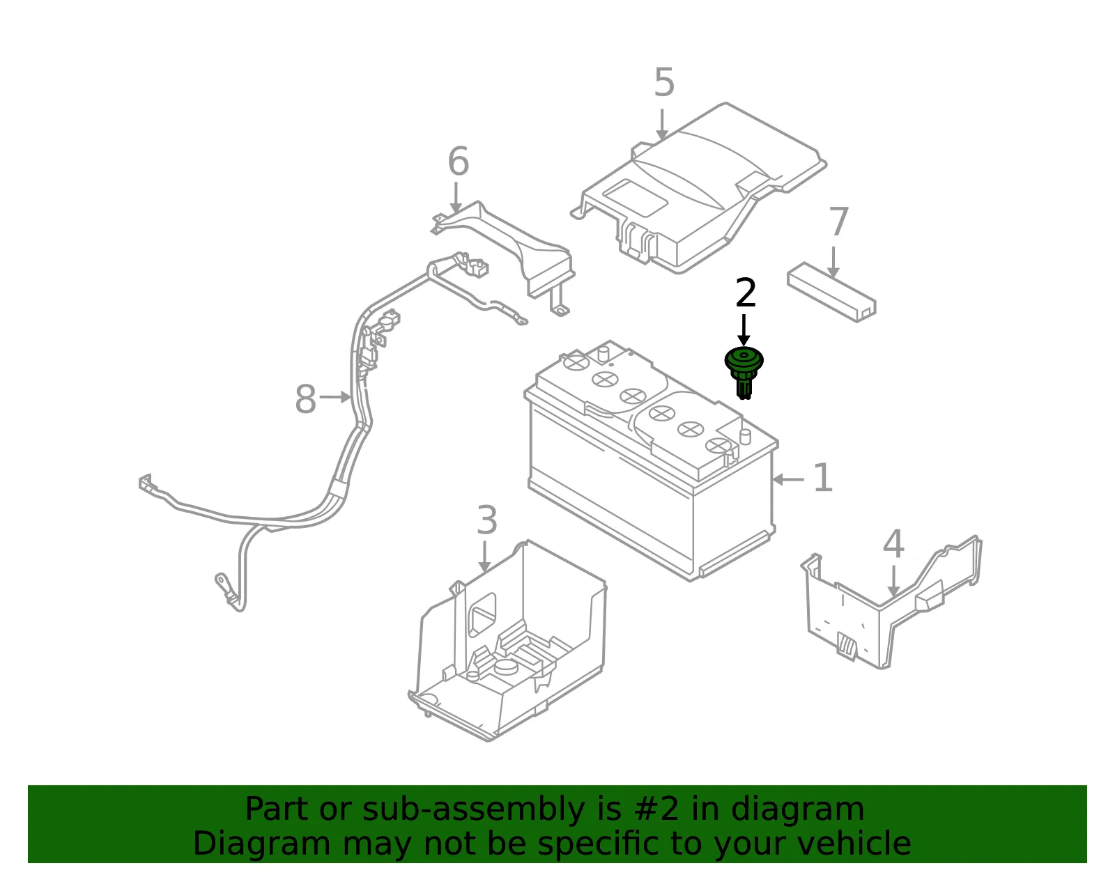 Battery Temp Sensor - Volvo (30658826) - view 3