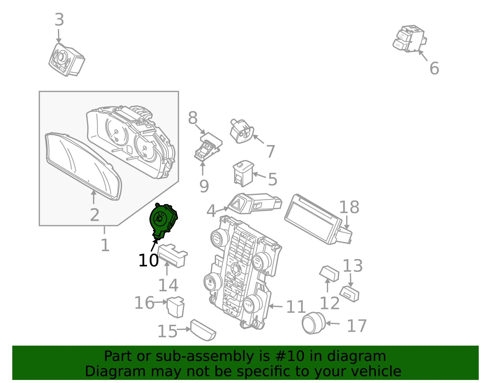 Ignition Switch - Volvo (30659837) - view 3