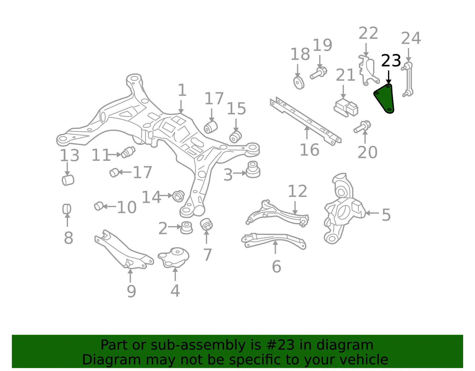 Position Sensor Front Bracket - Volvo (30666537) - view 2