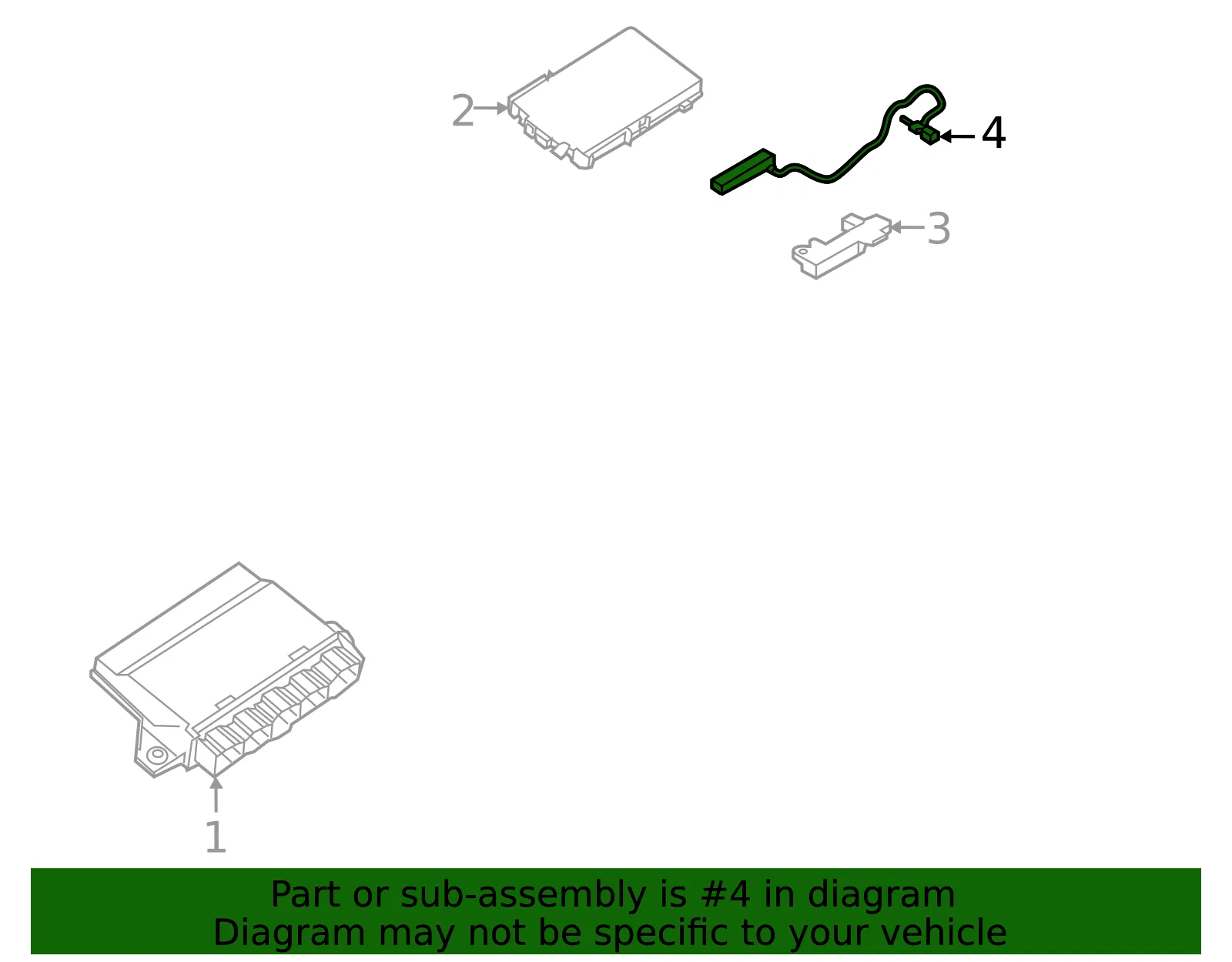 Keyless Entry Antenna - Volvo (30667811) - view 2