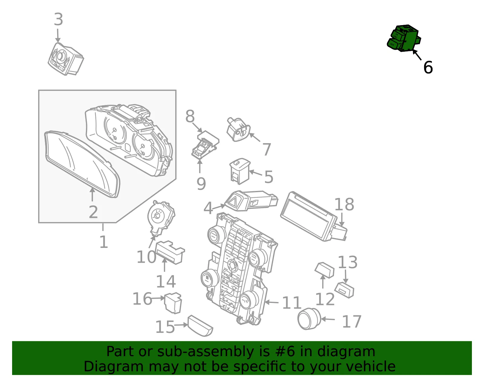 Switch - Volvo (30669831) - view 2