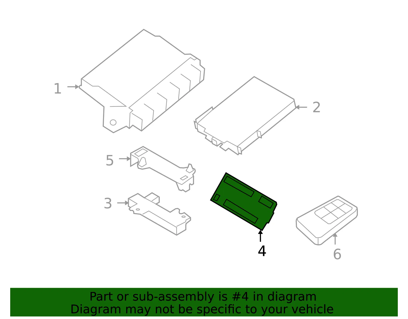 Keyless Entry Antenna - Volvo (30710674) - view 2