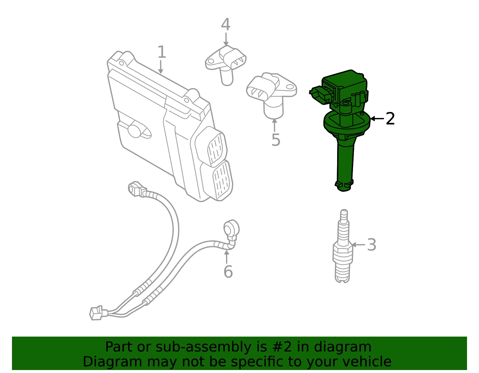 Ignition Coil - Volvo (30713417) - view 3