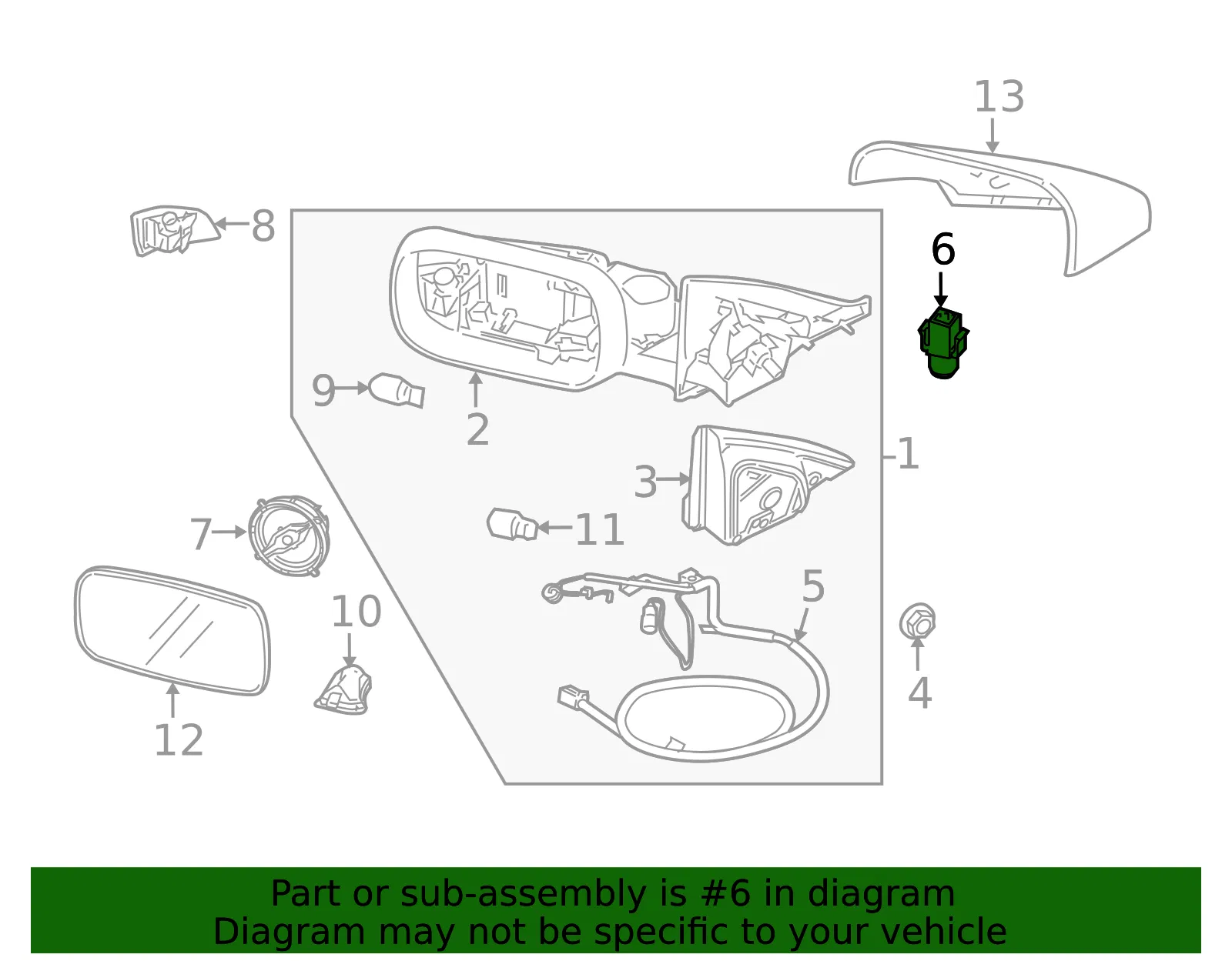 Temp Sensor - Driver's Side (LH) - Volvo (30716713) - view 3