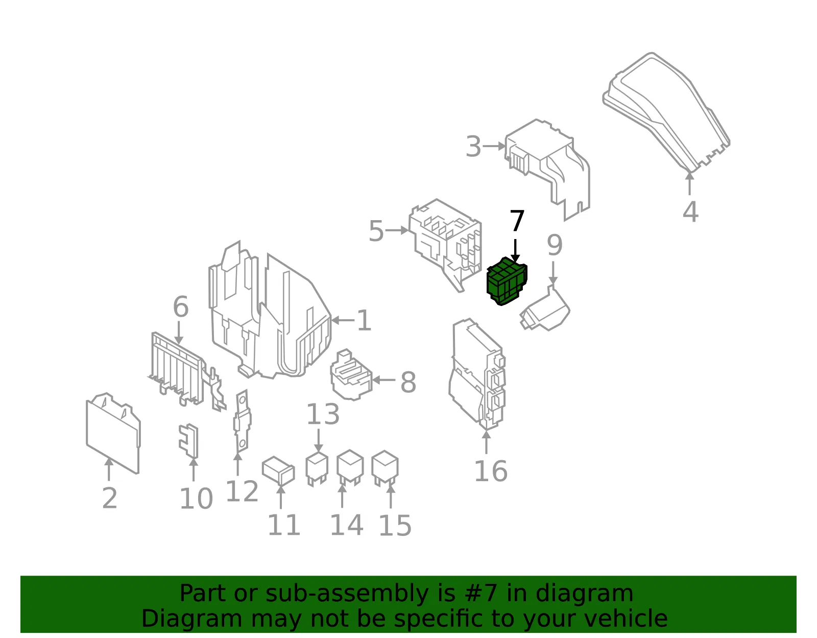 Fuse Holder - Volvo (30728628) - view 2