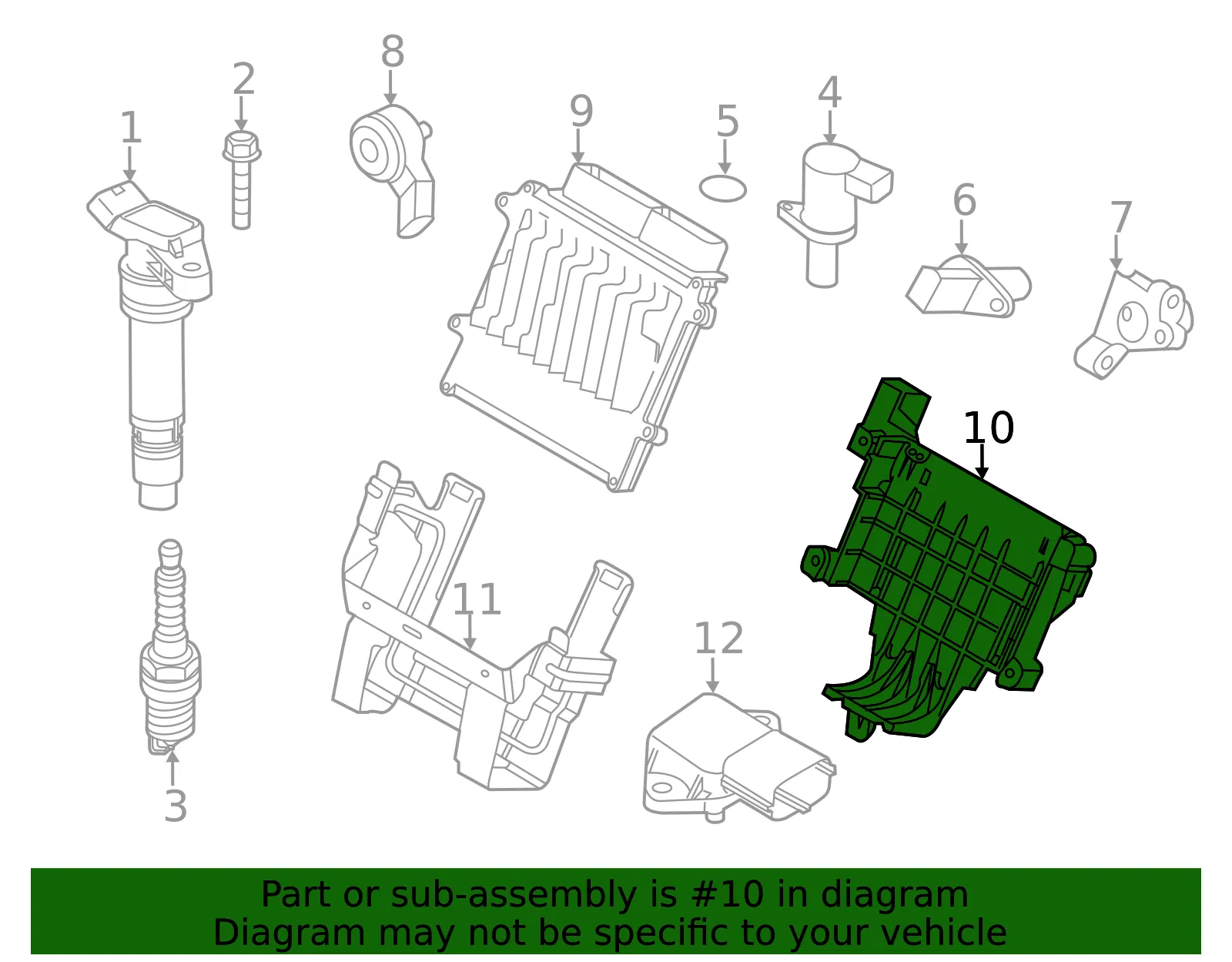 Engine Control Module (ECM) Bracket - Volvo (30729835) - view 2