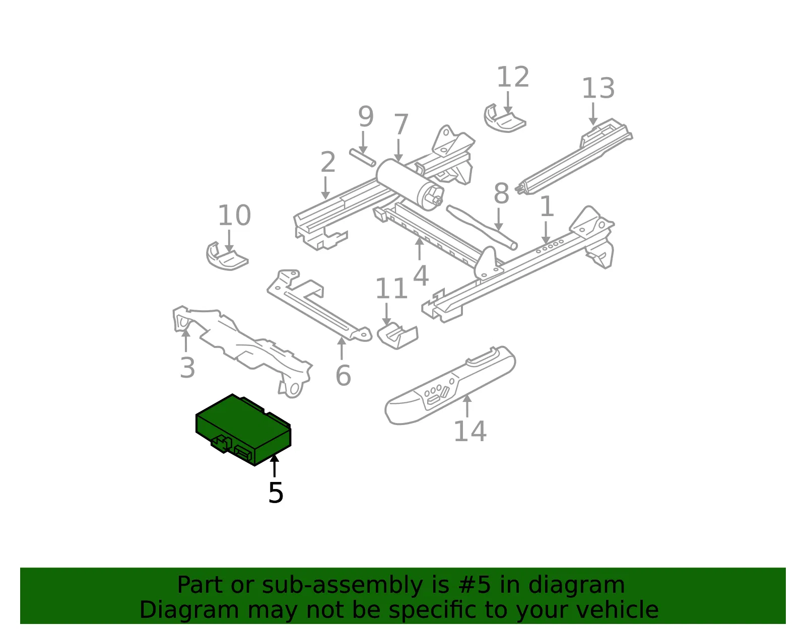 Power Seat Control Module - Volvo (30739636) - view 2