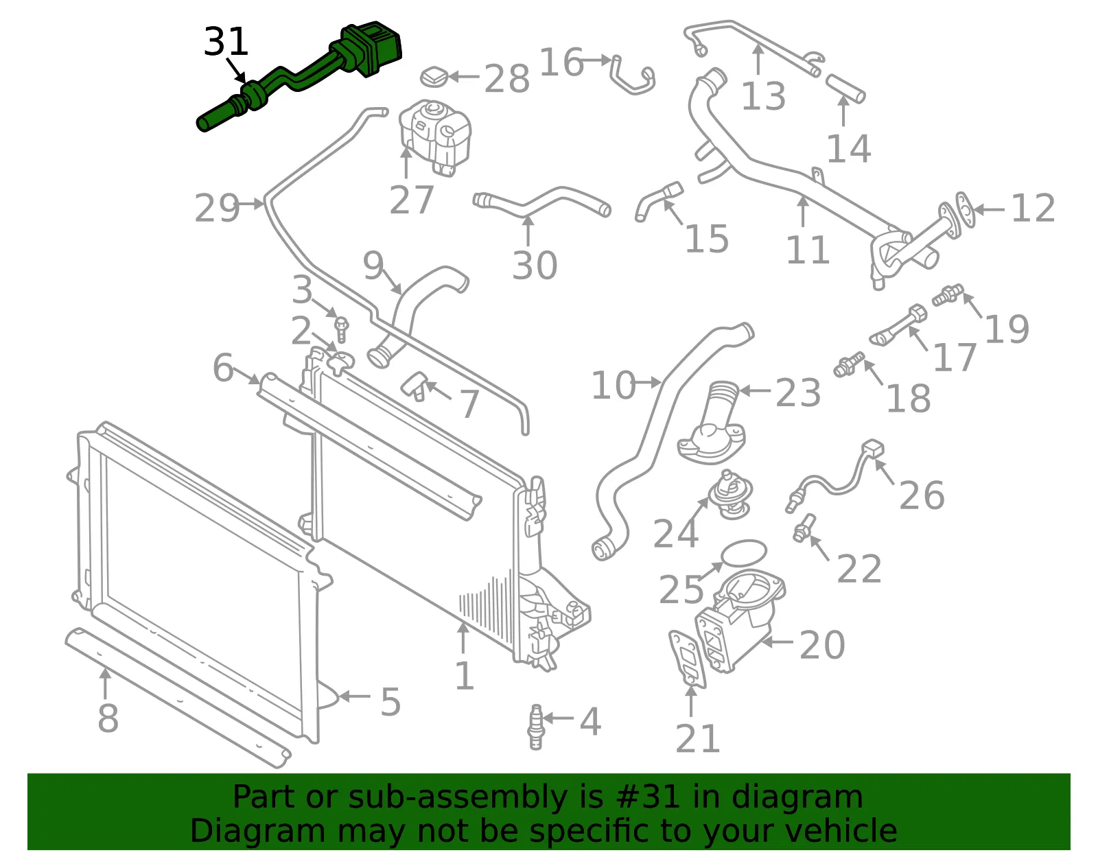 Level Sensor - Volvo (30741155) - view 3