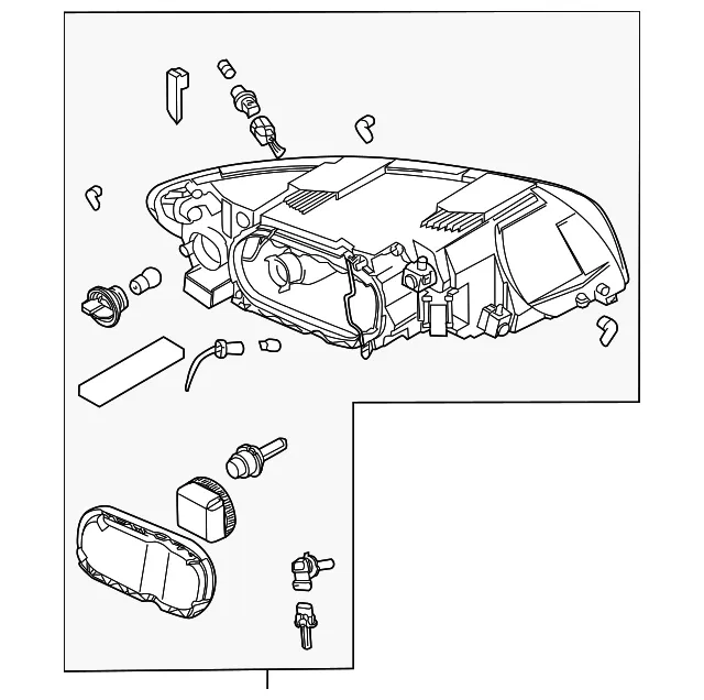 Headlight Assembly - Volvo (30744679) - view 2