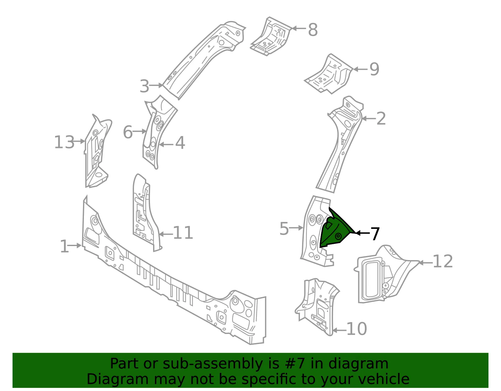 Tail Light Pocket - Volvo (30747184) - view 2