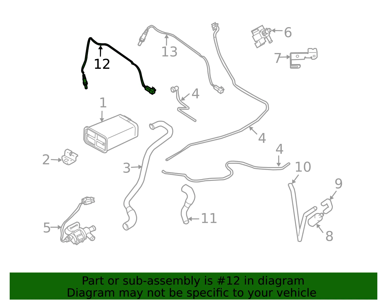 Oxygen Sensor - Volvo (30751864) - view 3