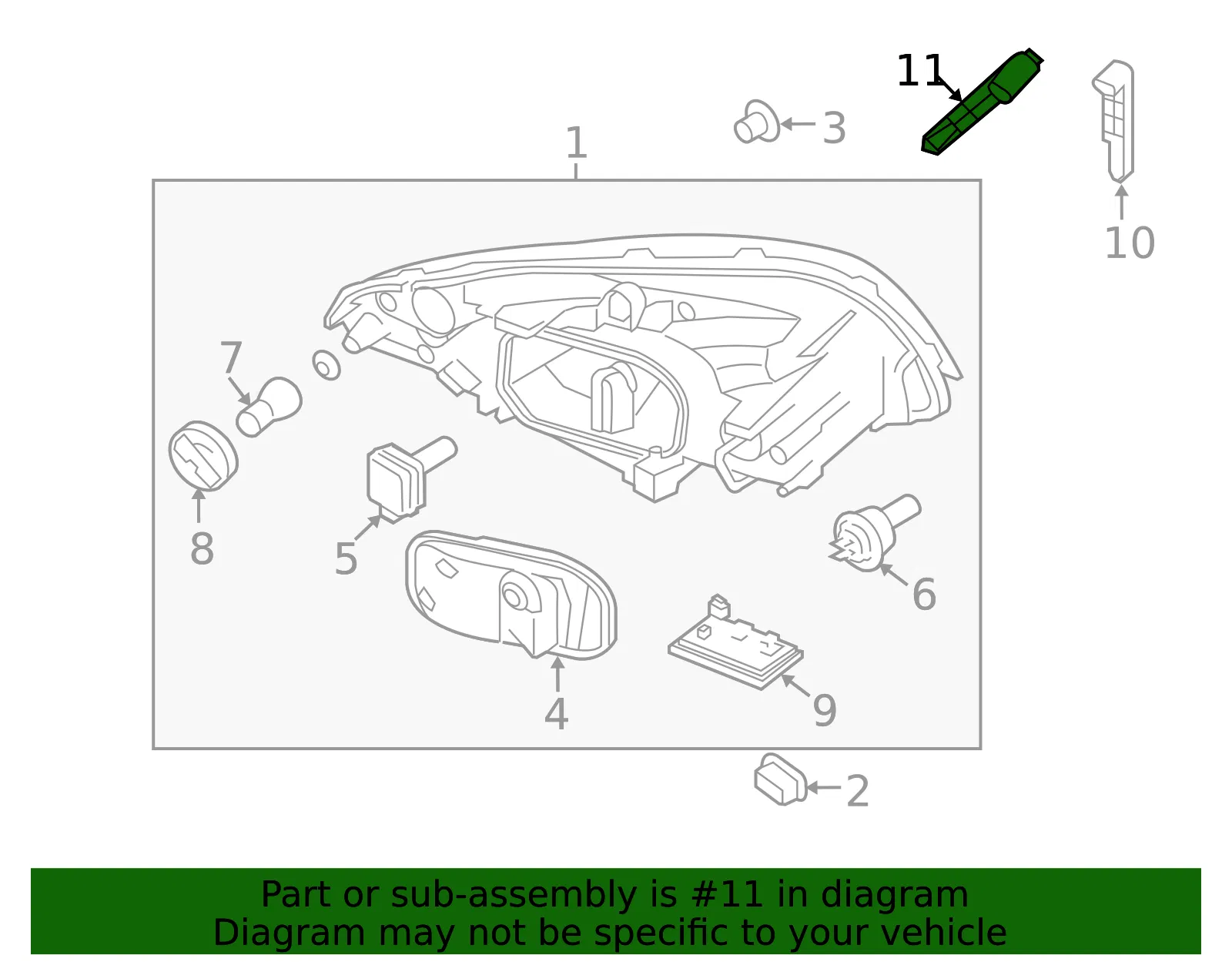 Headlight Bracket - Volvo (30763154) - view 3