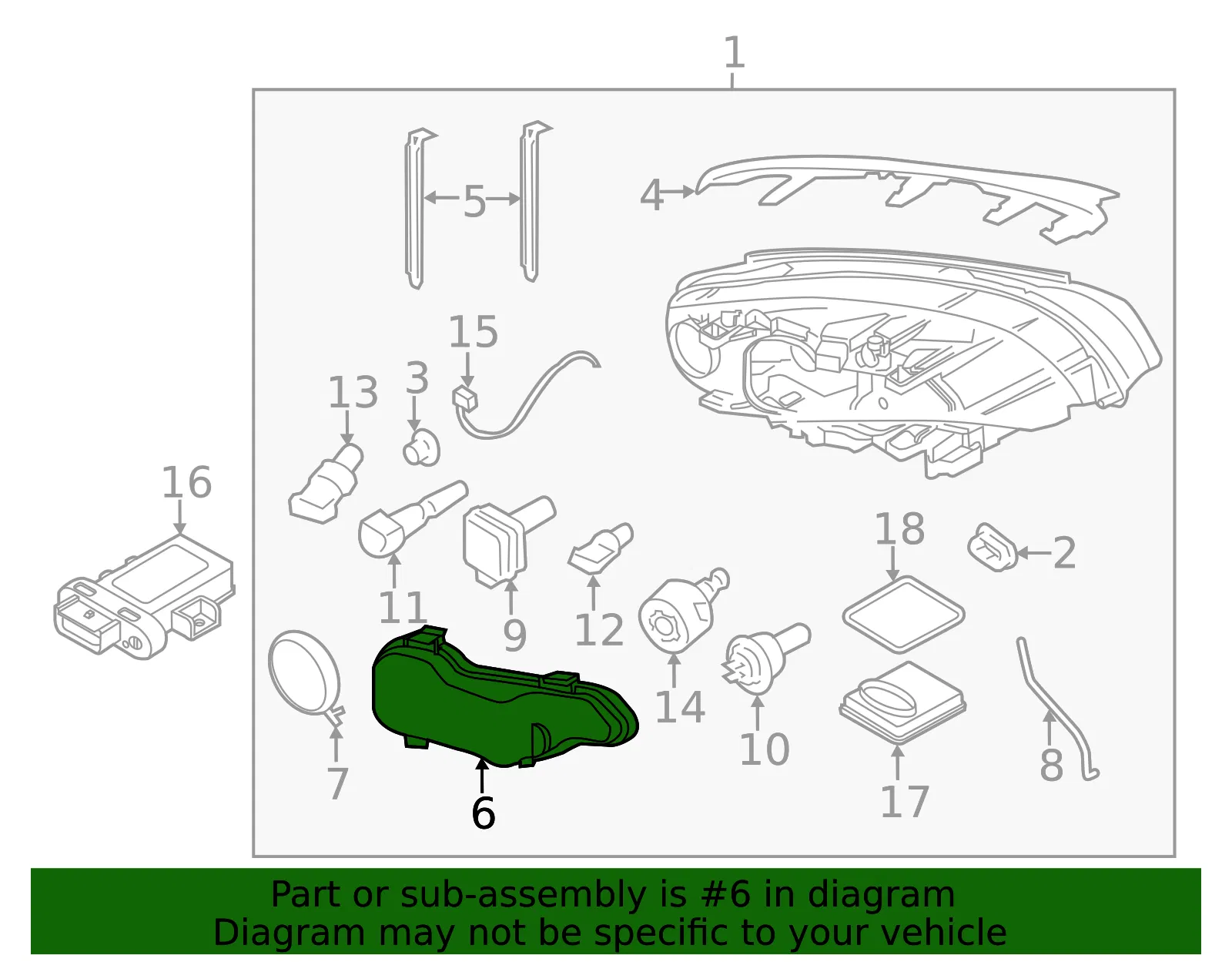 Headlight Bulb Cap - Volvo (30763974) - view 2