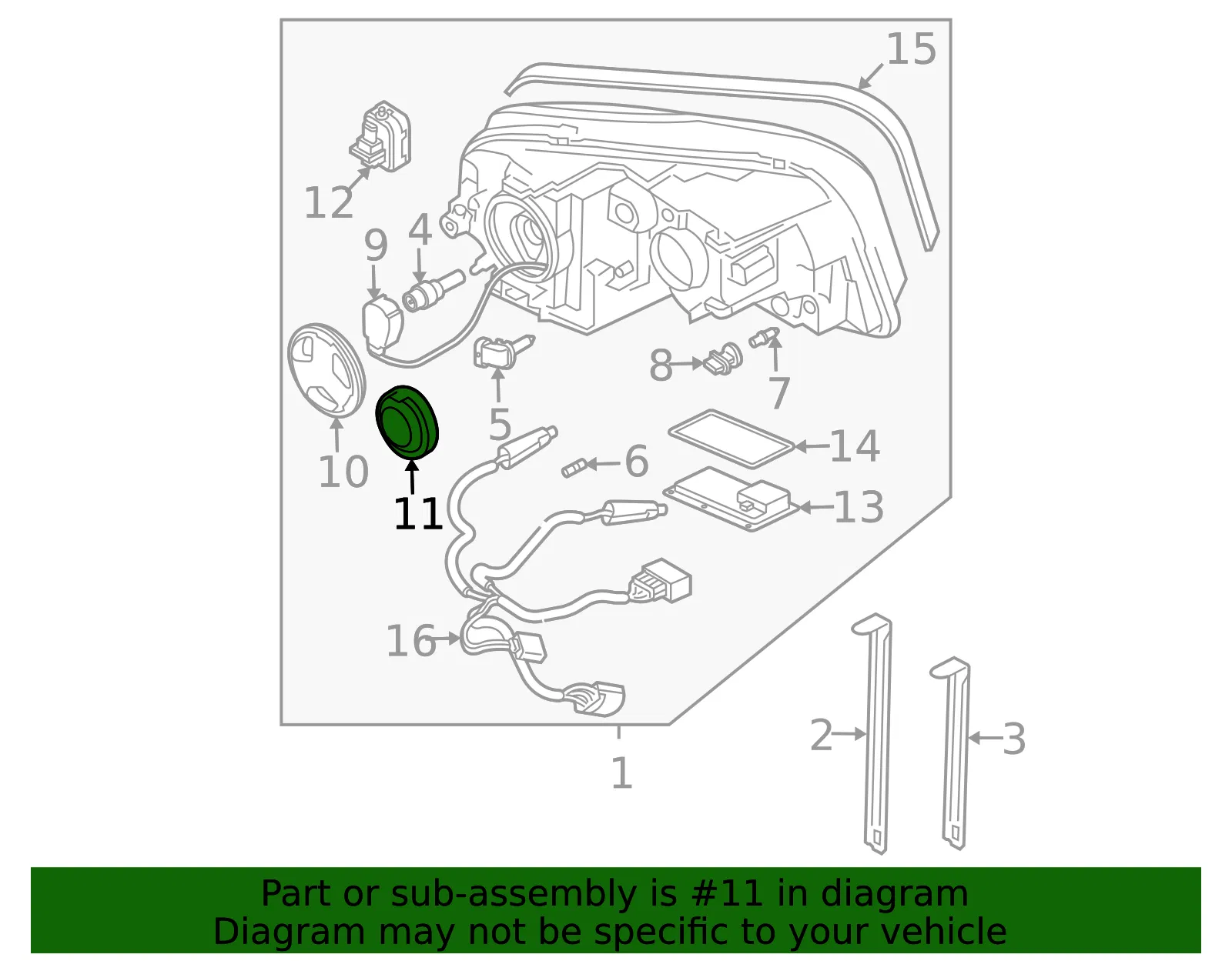 Headlight Bulb Cap - Volvo (30764520) - view 3
