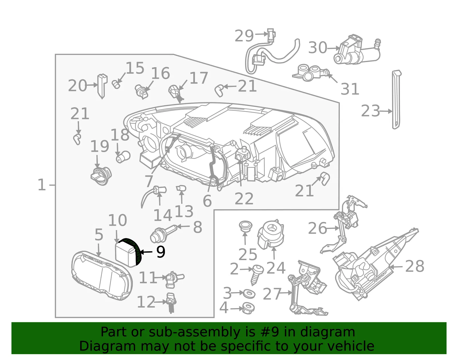 Xenon Bulb Socket - Volvo (30764756) - view 3