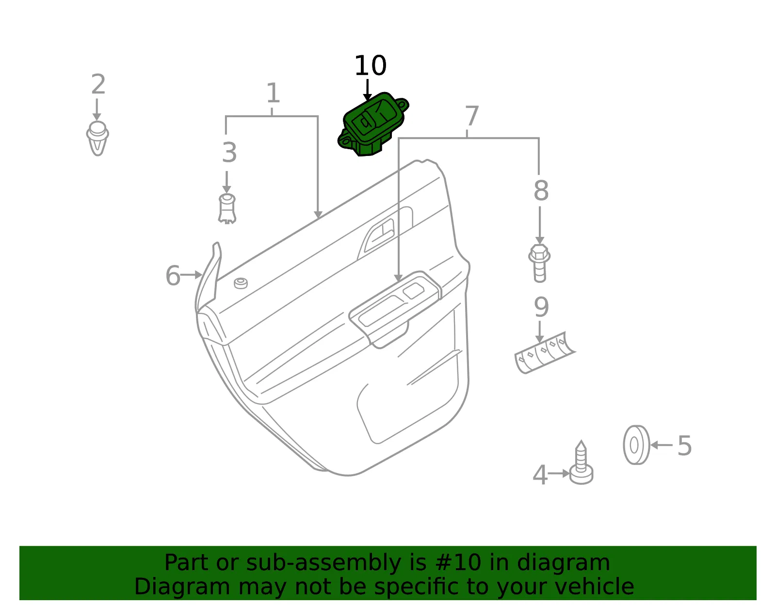 Window Switch - Volvo (30774163) - view 2