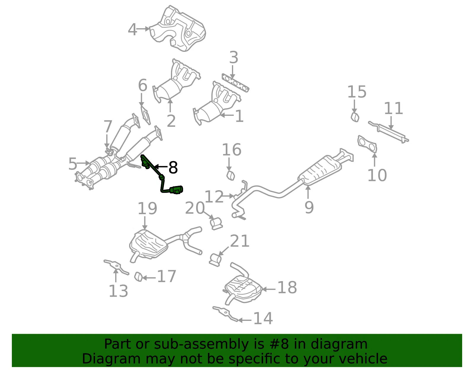 Oxygen Sensor - Volvo (30774757) - view 3