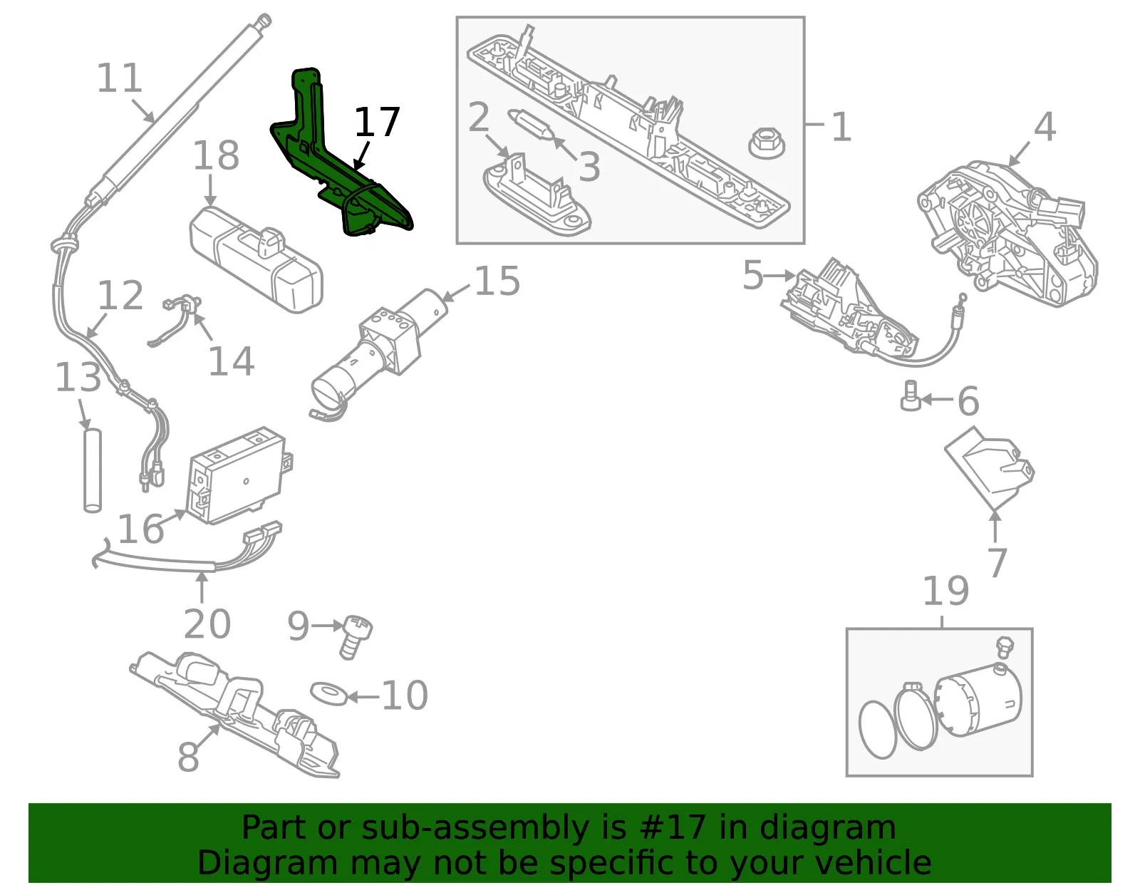 Lift-Gate Control Module Bracket - Volvo (30779277) - view 2