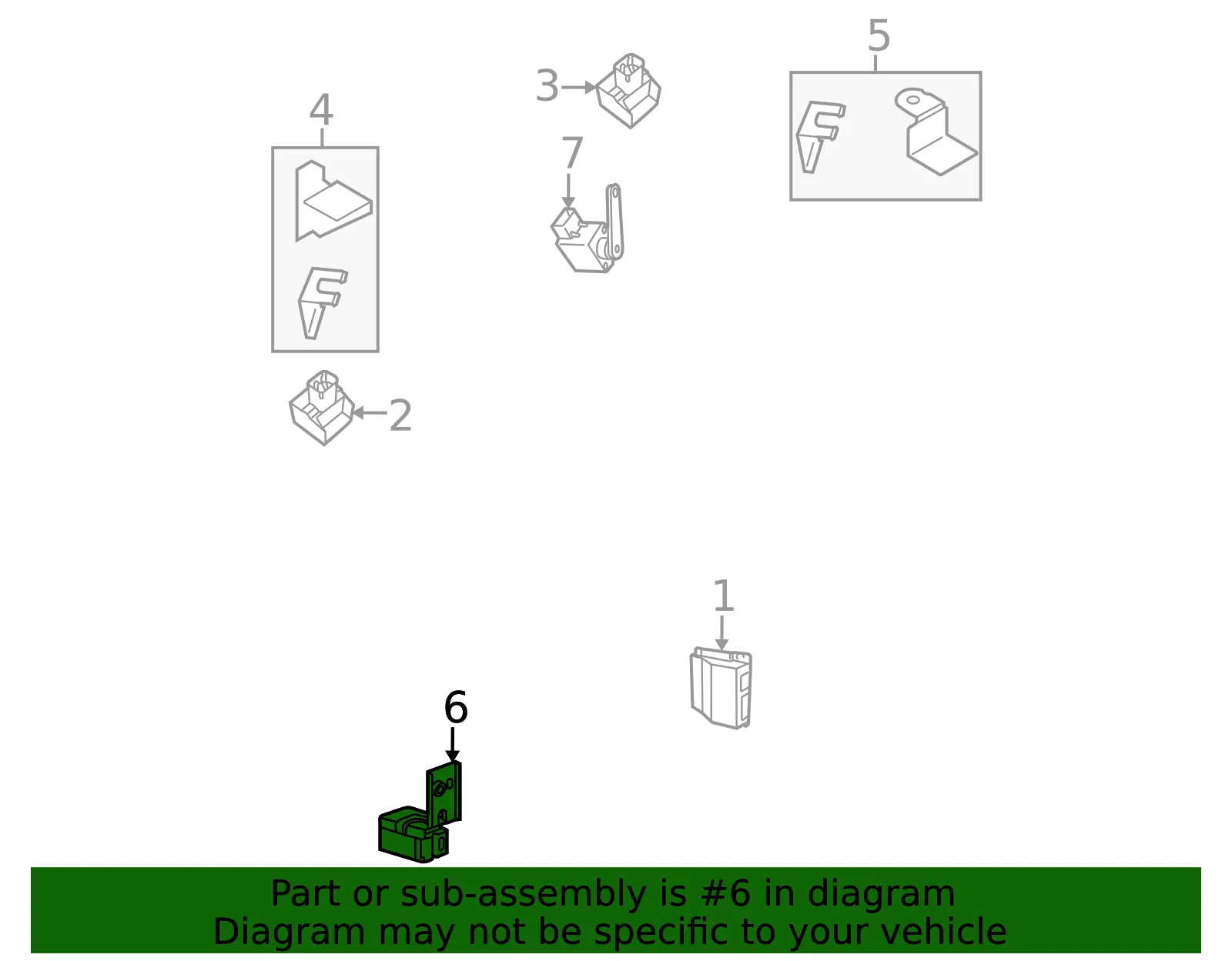 Level Sensor - Driver's Side (LH) - Volvo (30782311) - view 3
