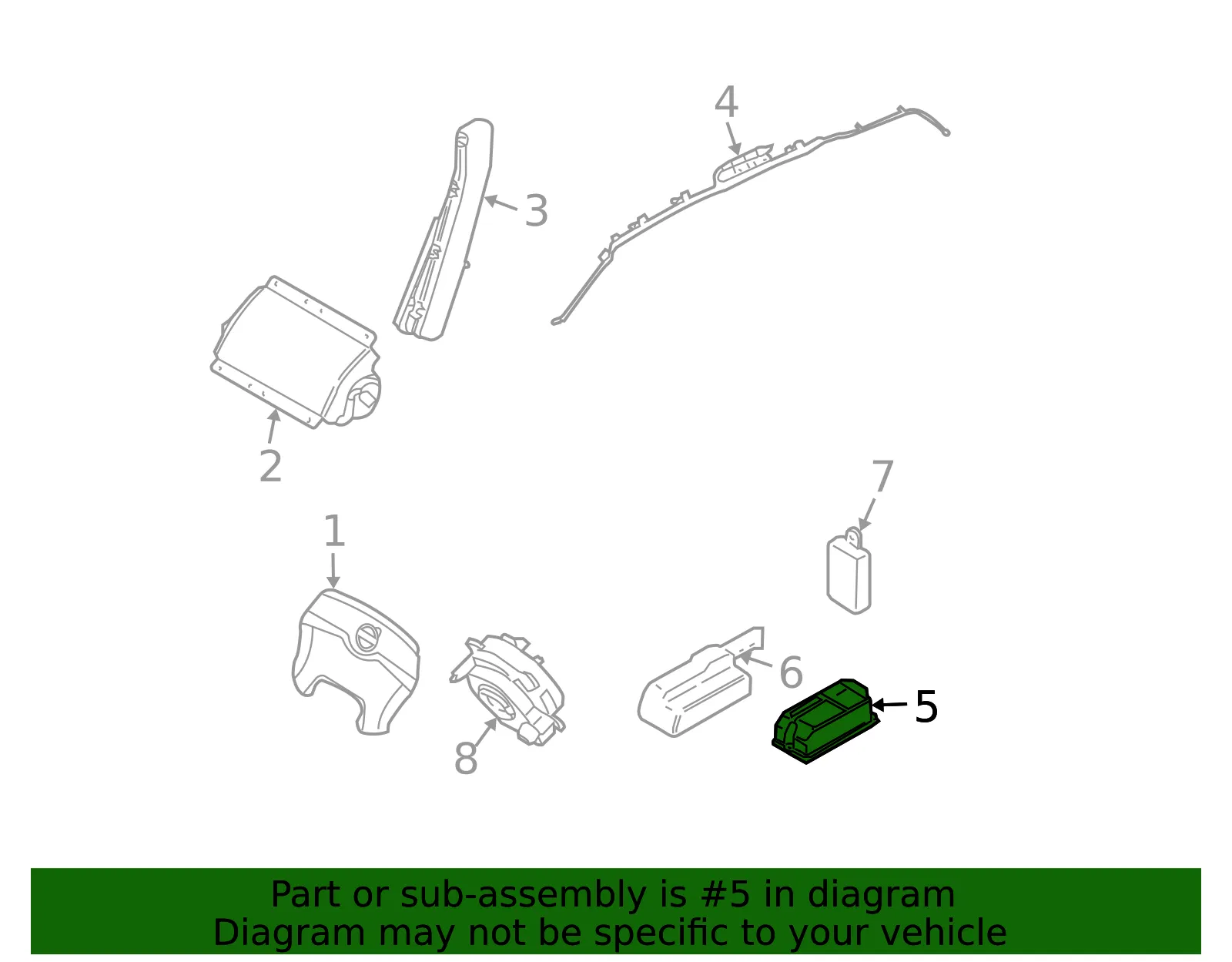 Air Bag Control Module - Volvo (30782386) - view 3