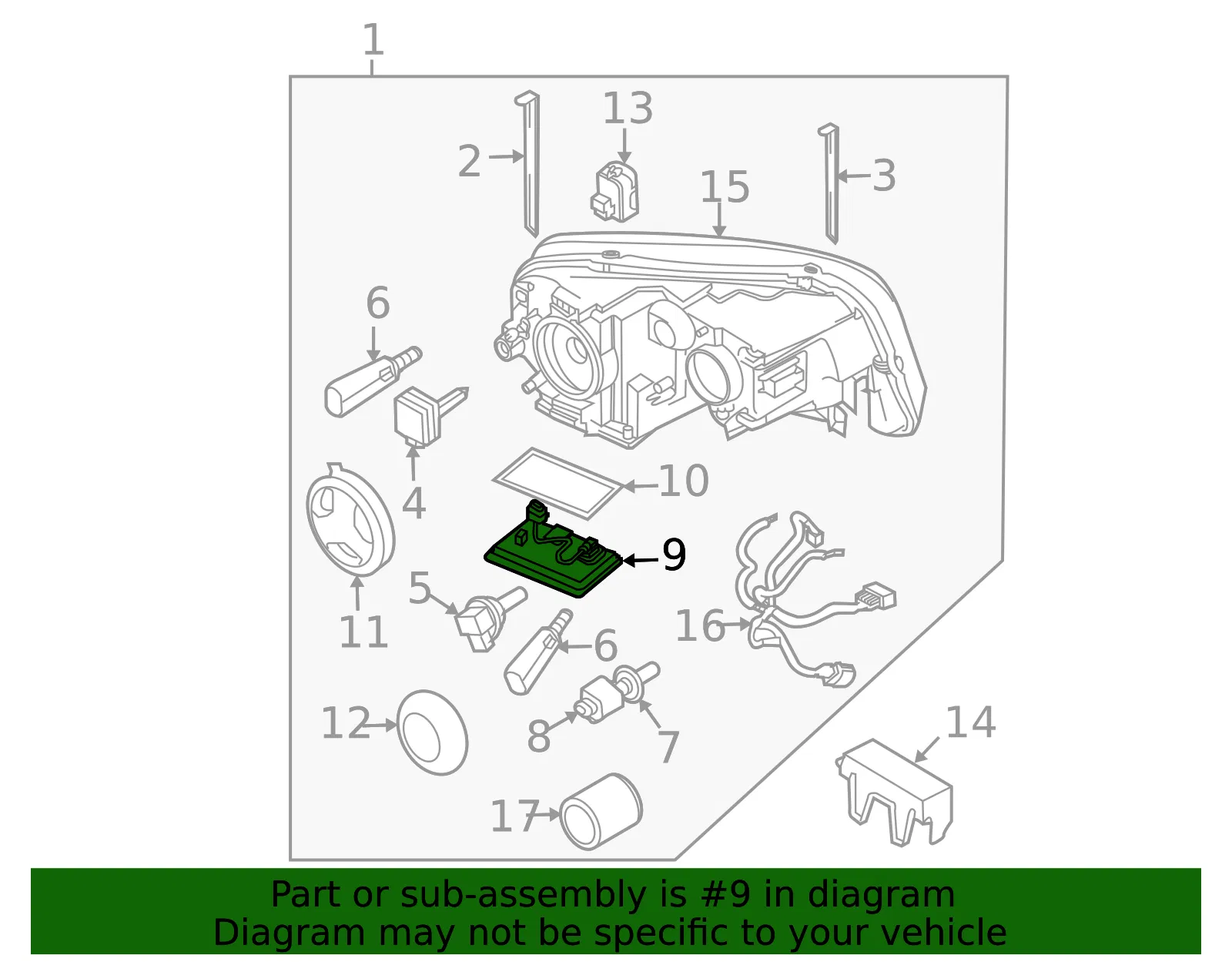 Headlight Control Module - Volvo (30784923) - view 3