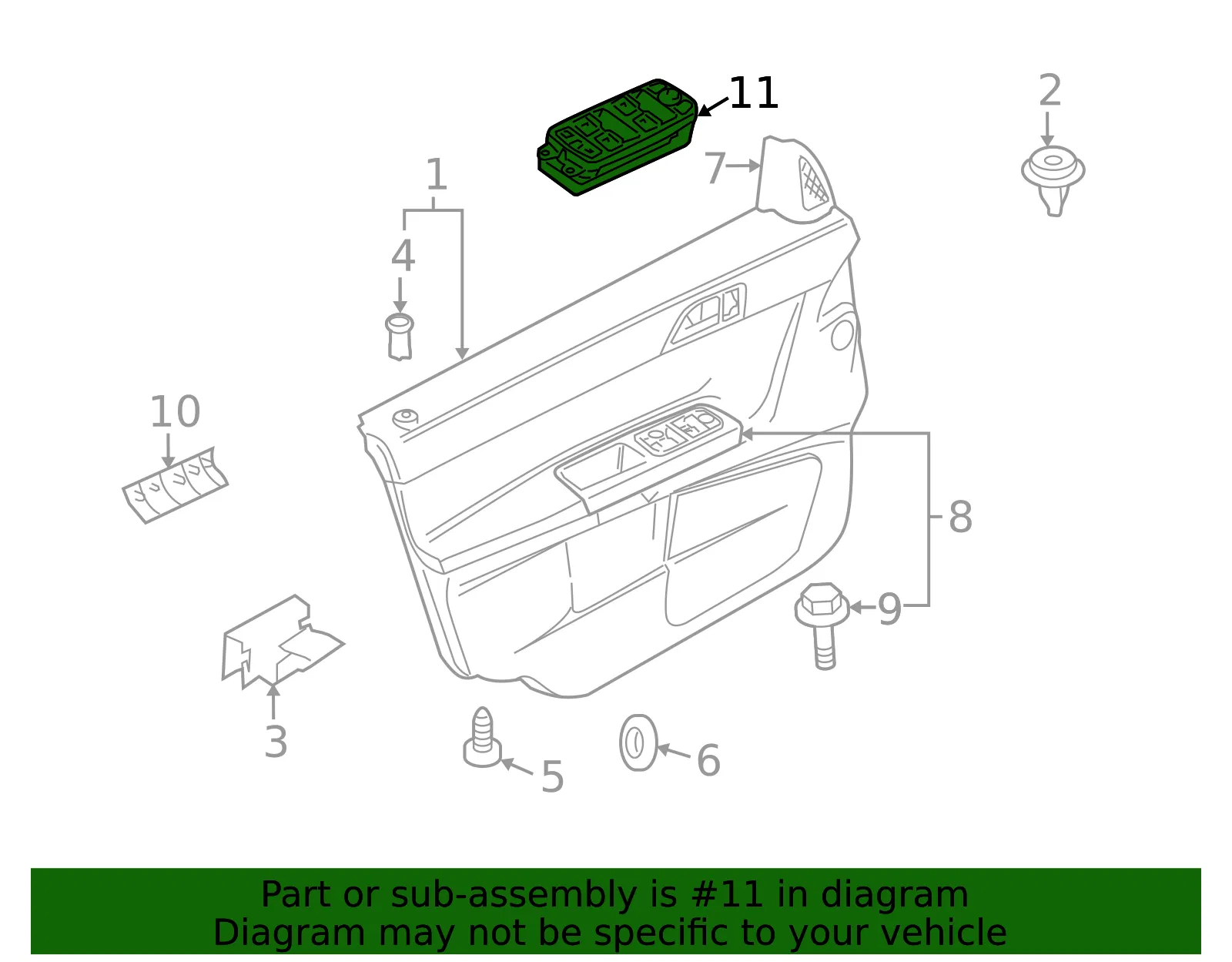 Window Switch - Volvo (30795083) - view 2