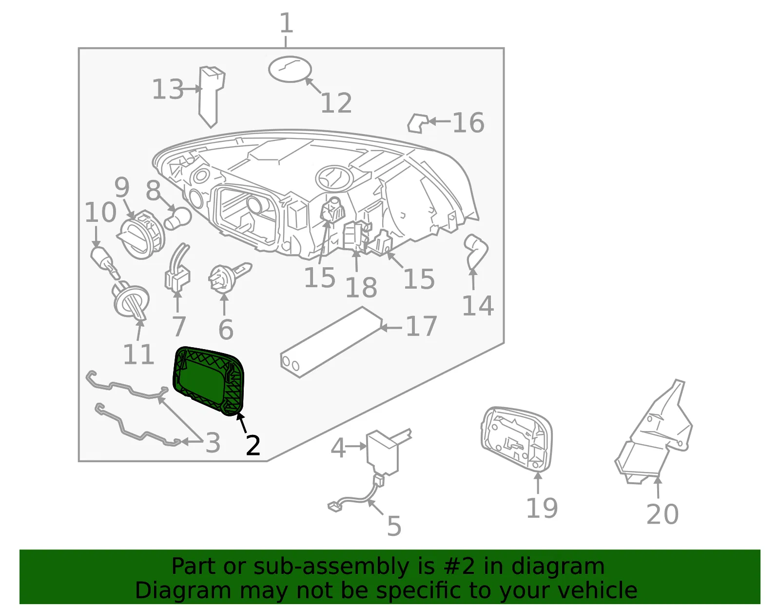 Headlight Bulb Cap - Volvo (30796944) - view 3