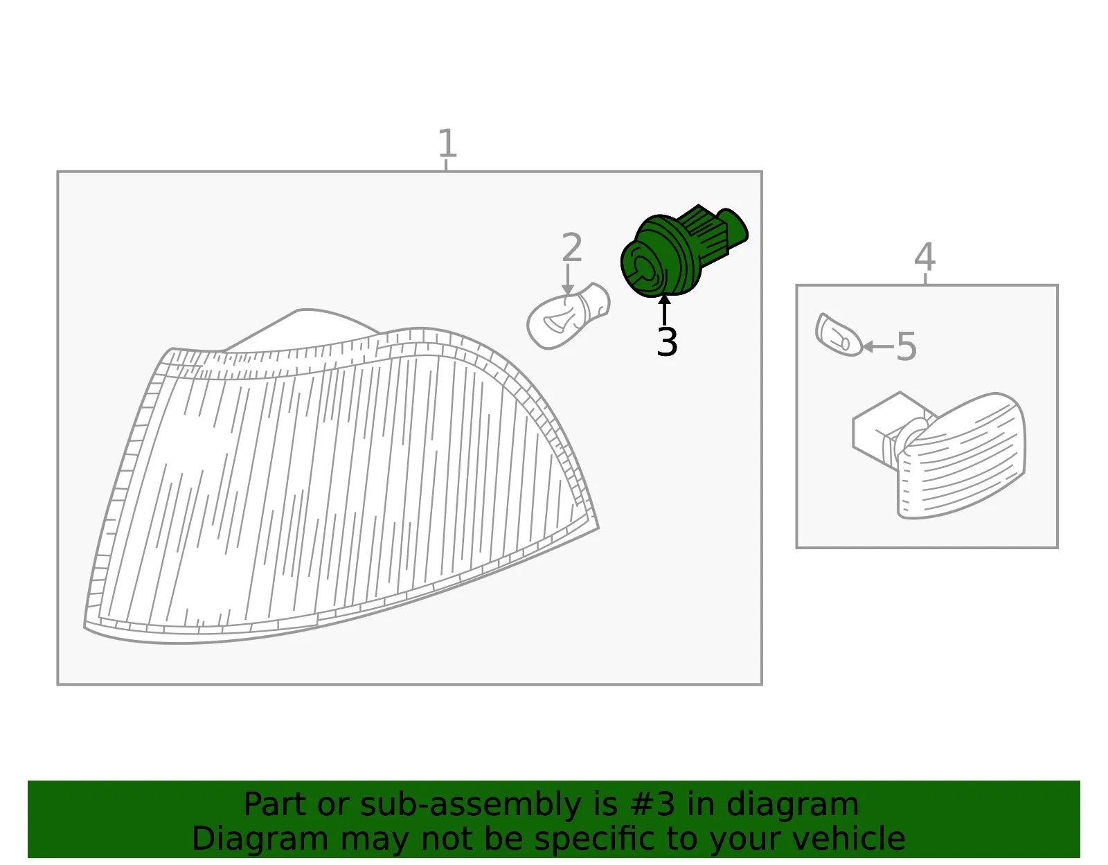Parking Light Bulb Socket - Volvo (30859501) - view 3