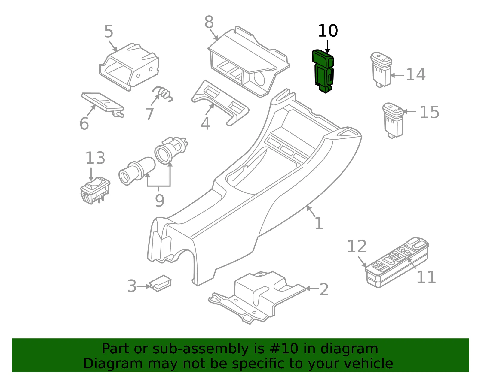 Control Switch - Volvo (30862863) - view 2