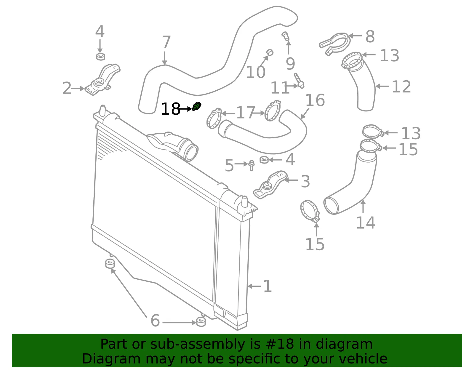 Temp Sensor - Volvo (30865366) - view 2