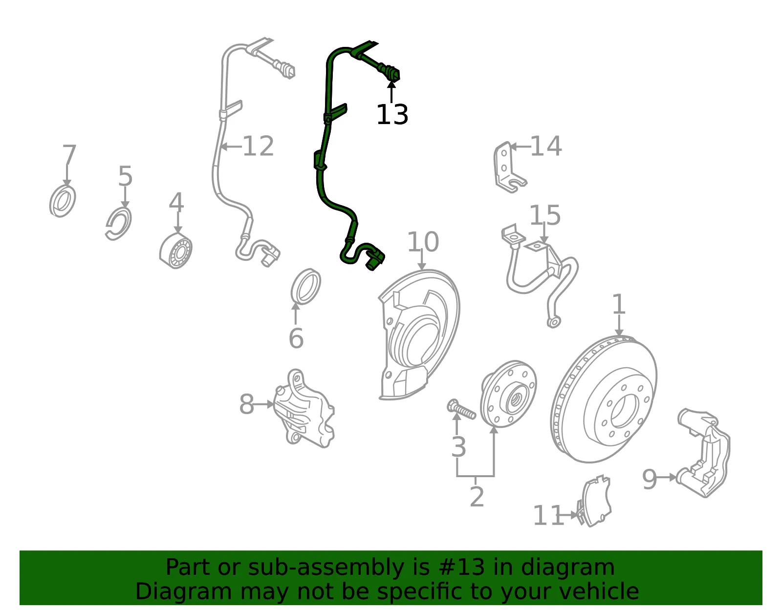 ABS Sensor Clamp - Volvo (30870742) - view 2