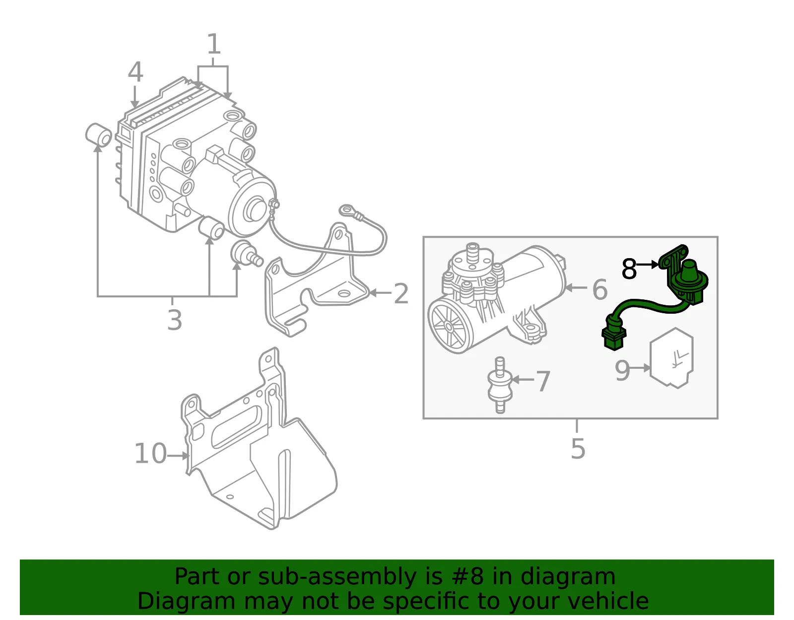 Vacuum Switch - Volvo (30884457) - view 2