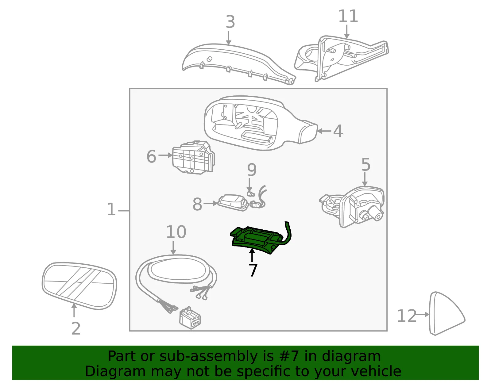 Sensor - Driver's Side (LH) - Volvo (31104009) - view 3