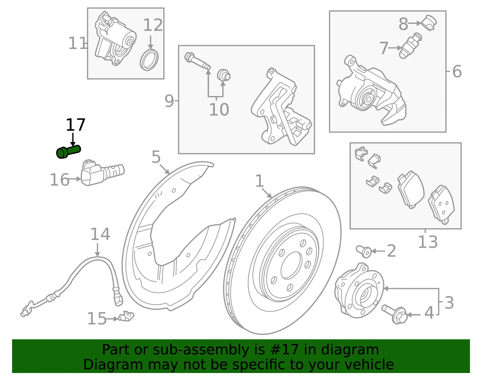 ABS Sensor Screw - Volvo (31109029) - view 2