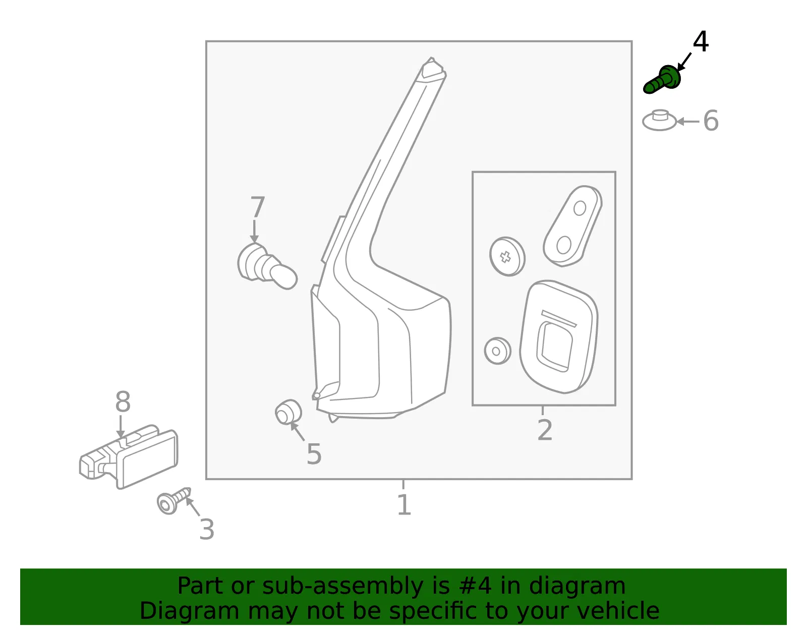 Tail Lamp Screw - Volvo (31109283) - view 2
