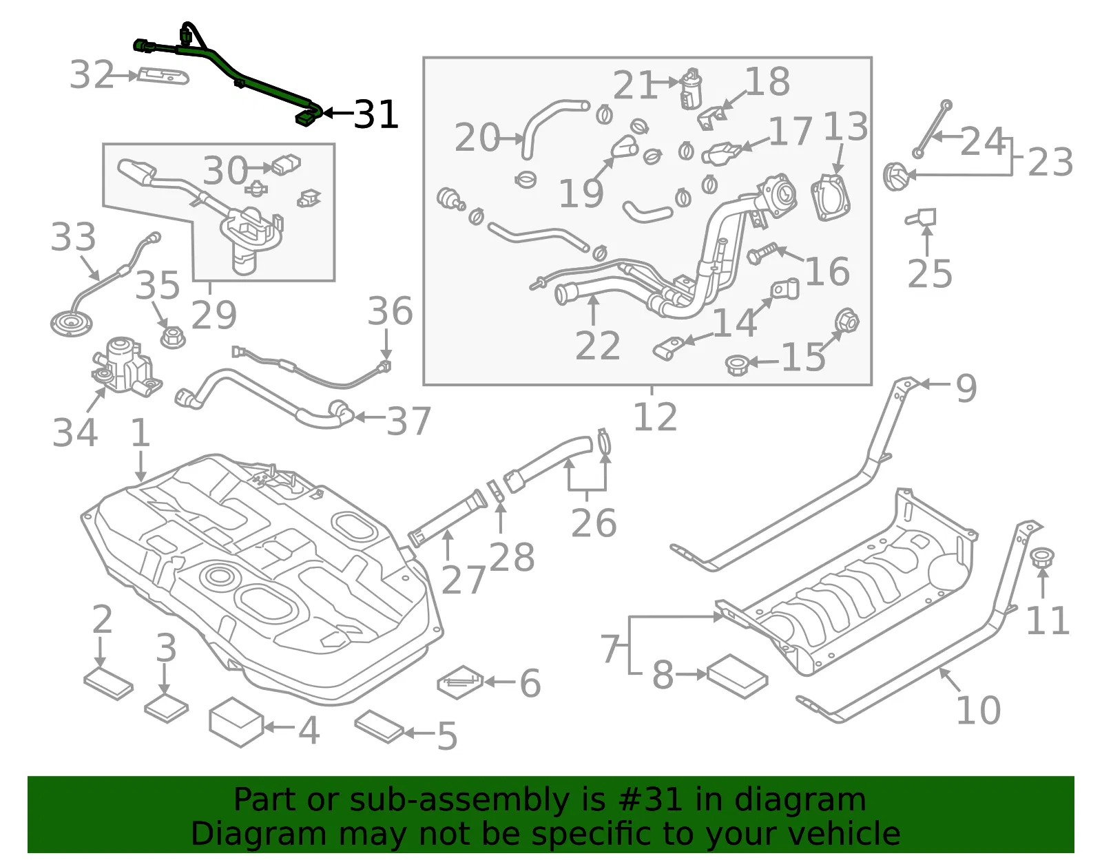 Wire Harness - Kia (31125-E6800) - view 2