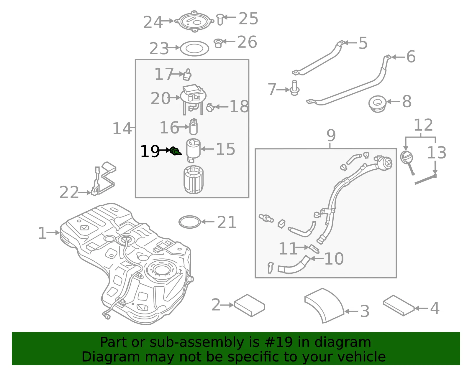 Pressure Sensor - Kia (31140-B1000) - view 2