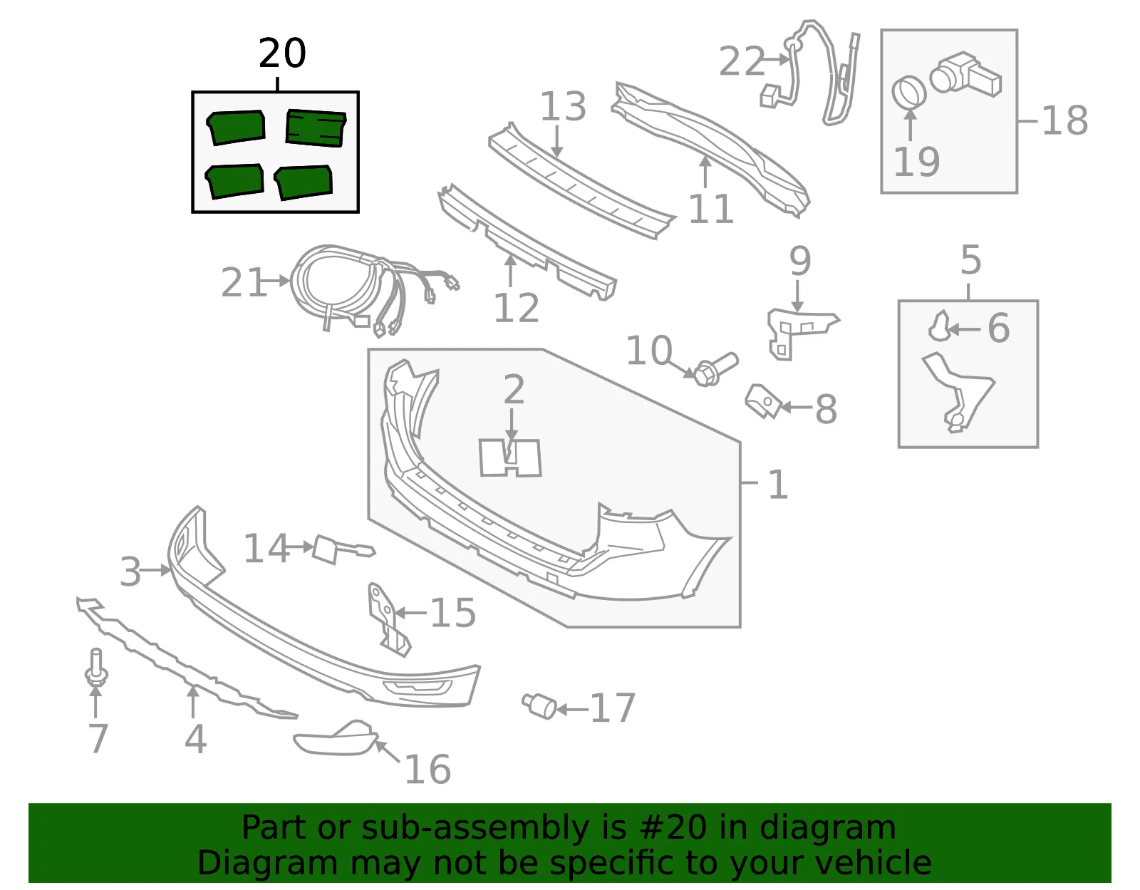 Reverse Sensor Retainer Kit - Volvo (31201127) - view 3