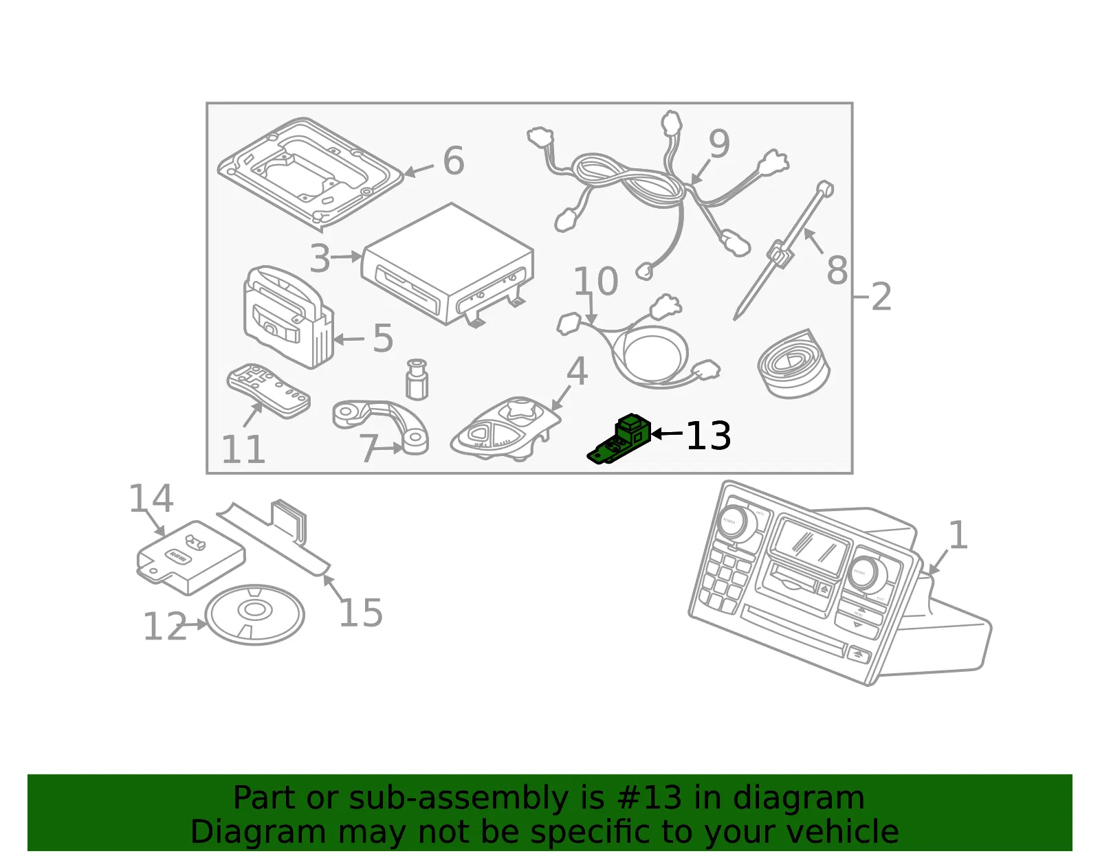 GPS Navigation Control Module - Volvo (31210048) - view 3