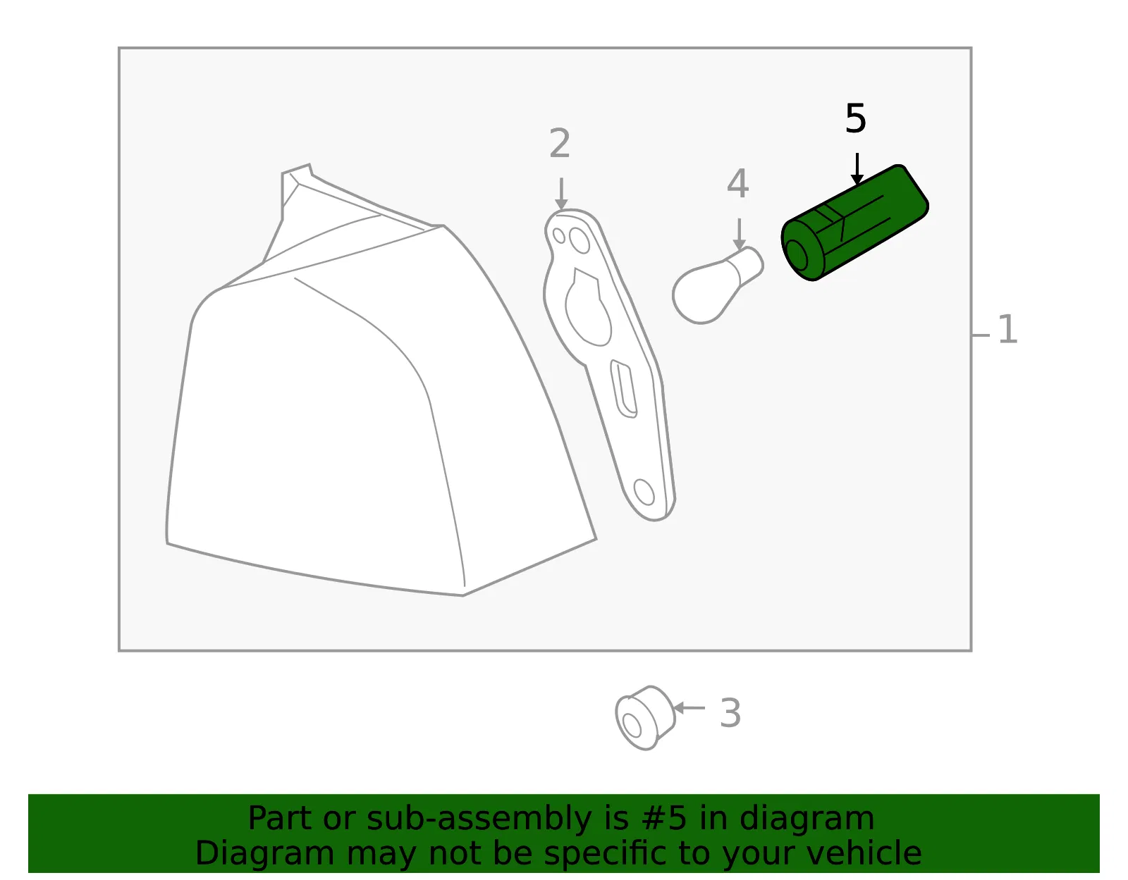 Tail Light Socket - Volvo (31213761) - view 3