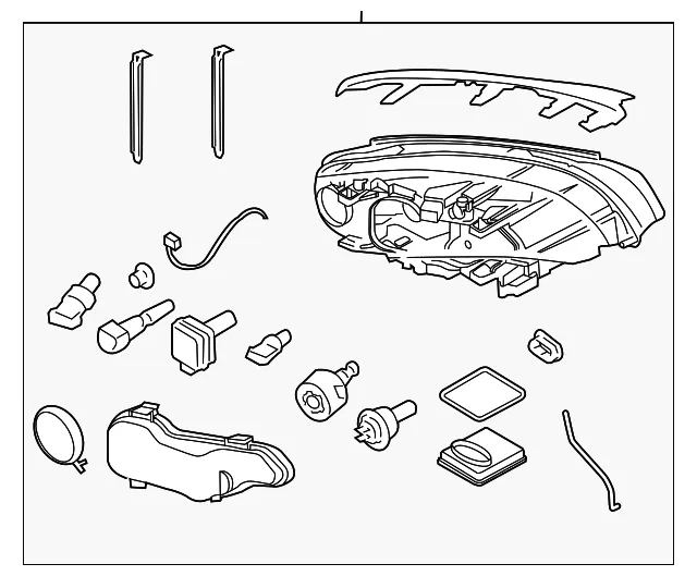 Headlamp Assembly - Driver's Side (LH) - Volvo (31214325)