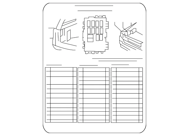 Fuse Box Label - Volvo (31252218)