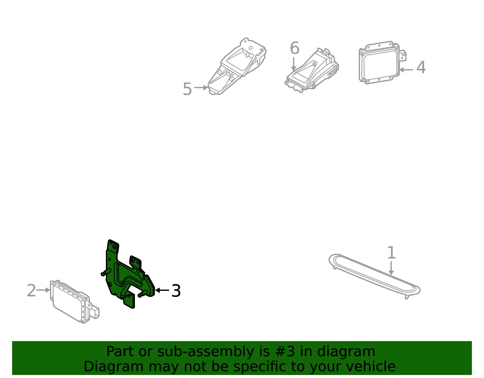 Distance Sensor Bracket - Volvo (31252833) - view 3
